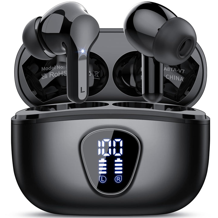 Bluetooth Kopfhörer, Kopfhörer Kabellos Bluetooth 5.4 In Ear, 4 ENC Noise Cancelling Mic Ohrhörer, H