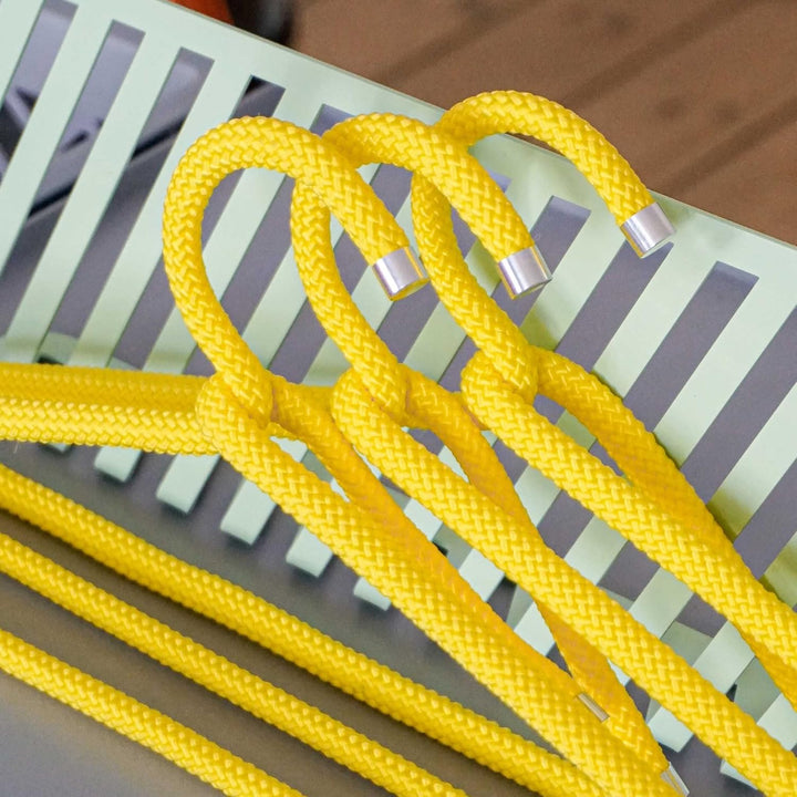 Peppermint Products Hanger | 3er Textil-KLEIDERBÜGEL-Set aus Seil | Rutschfester Designer-Bügel f. J