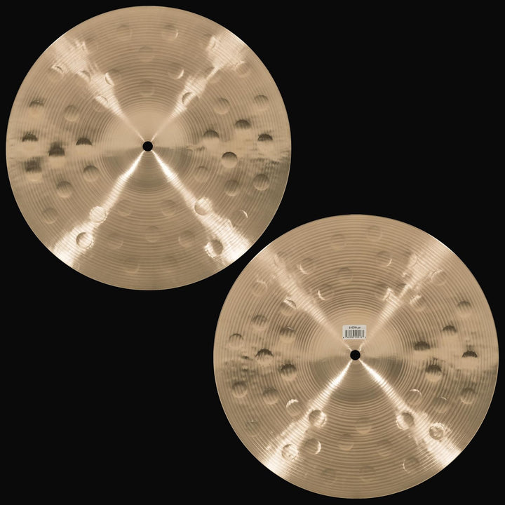 Meinl Cymbals Byzance Extra Dry Hihat Medium 14 Zoll (Video) Schlagzeug Becken (35,56cm) B20 Bronze,