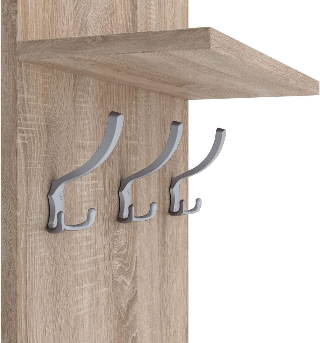 AKKE 70x40 | MEDI Garderobenpaneel Wandgarderobe Garderobe Wandpaneel Kleiderstange ALUMINIUM | SONO