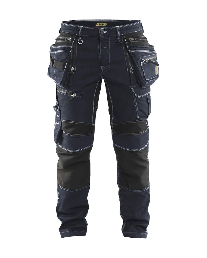 Blåkläder 19901141 Werker Hose Stretch X1900, Marineblau/Schwarz, C156 C156 8999, C156 8999