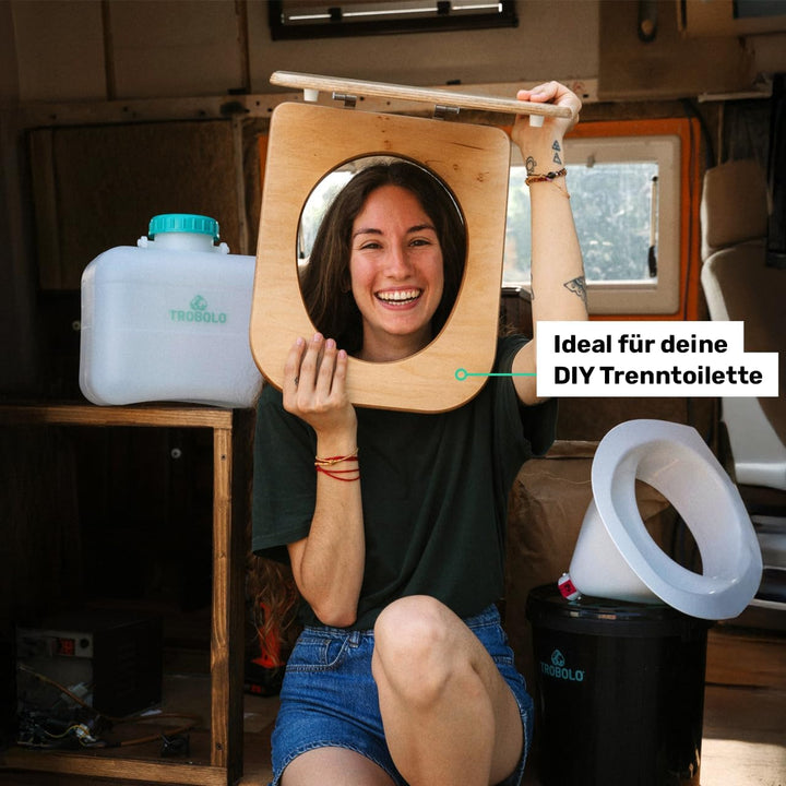 TROBOLO DIY Set – Mit Trenntoiletten Einsatz &amp; Behältern in 3 Grössen – Ideal zum Selbstbau einer Tr
