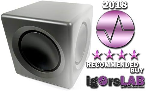 Wavemaster 66401 Fusion - Aktiver Subwoofer (125 Watt) mit eingebautem Class-D-Verstärker, universel