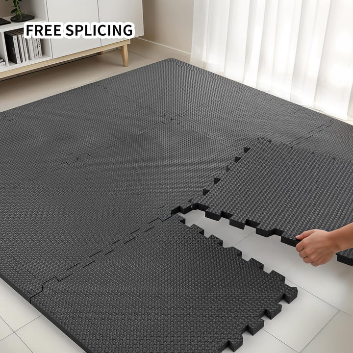 PROIRON Bodenschutzmatte Fitness Dicke 1cm, 30x30cm Puzzlematte Boden, Schutzmatten Fitness Unterleg