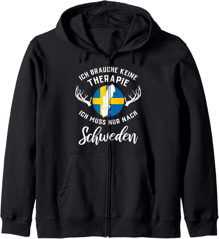 Ich brauche keine Therapie ich muss nur nach Schweden Kapuzenjacke