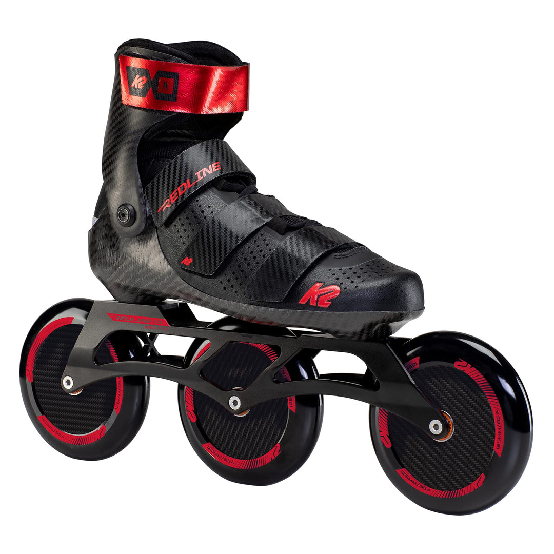 K2 Skates Unisex Inline Skates REDLINE 125, black - red, 30F0199 EU: 41.5 (UK: 7.5 / US: 8.5) black