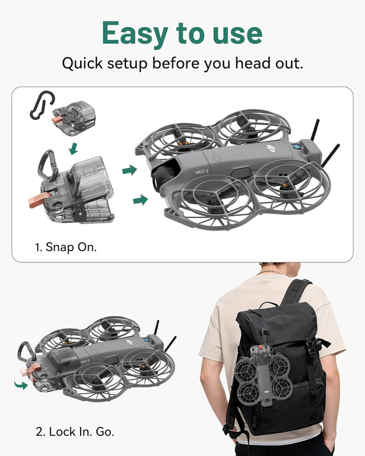 Gimbalschutz für DJI Neo 2 Drohne, Gimbalabdeckung für DJI Neo 2 Zubehör, kompakt leicht tragbar für