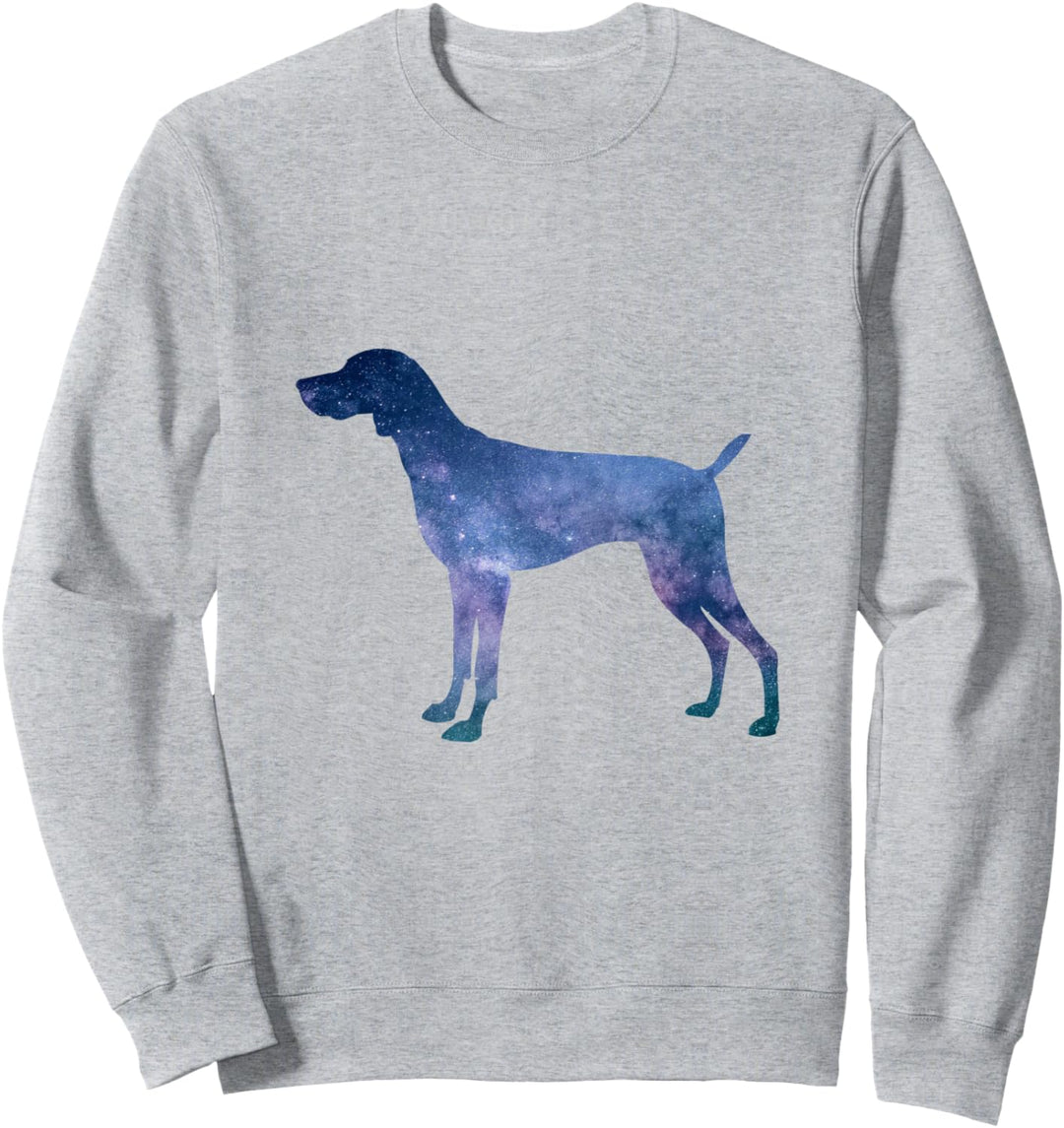 Deutsch Kurzhaar Hund Natur Silhoutte Galaxy Sweatshirt
