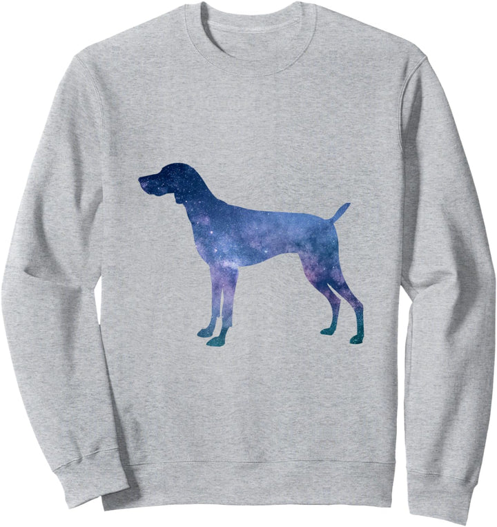 Deutsch Kurzhaar Hund Natur Silhoutte Galaxy Sweatshirt