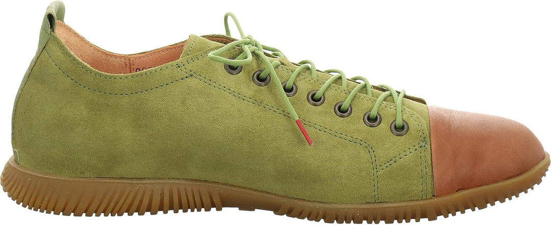 Think! Herren Hauki Chromfrei Gegerbte Nachhaltige Schnürhalbschuhe, 7000 Moos Kombi