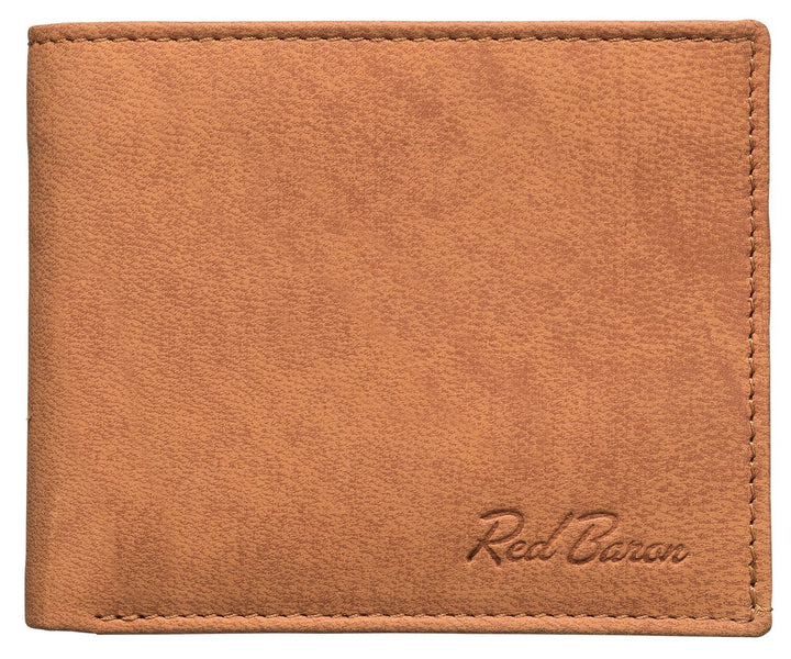 Portemonnaie Geldbörse Herren Red Baron Braun Echt Leder Ziege RB-WT-006-02