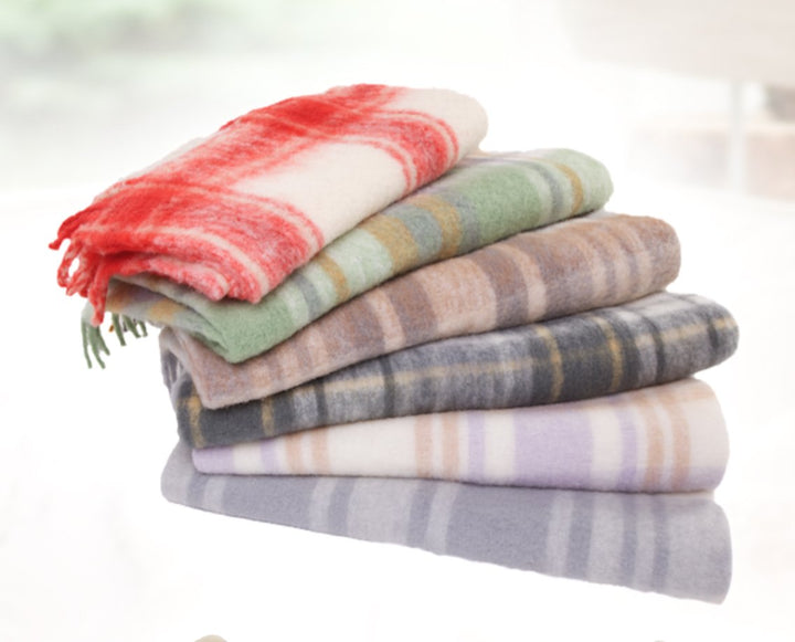 Forster Plaids Wohndecke York-P, 130x180 cm, Farbe: 007, ca. 630 gr, Schurwolle/Polyamid 007 130x180