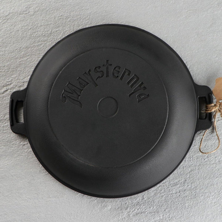 Gusseiserne Bratpfanne - BBQ Zubehör - Aussenküche - Geeignet Für Alle Wärmequellen - Ofenschale - B