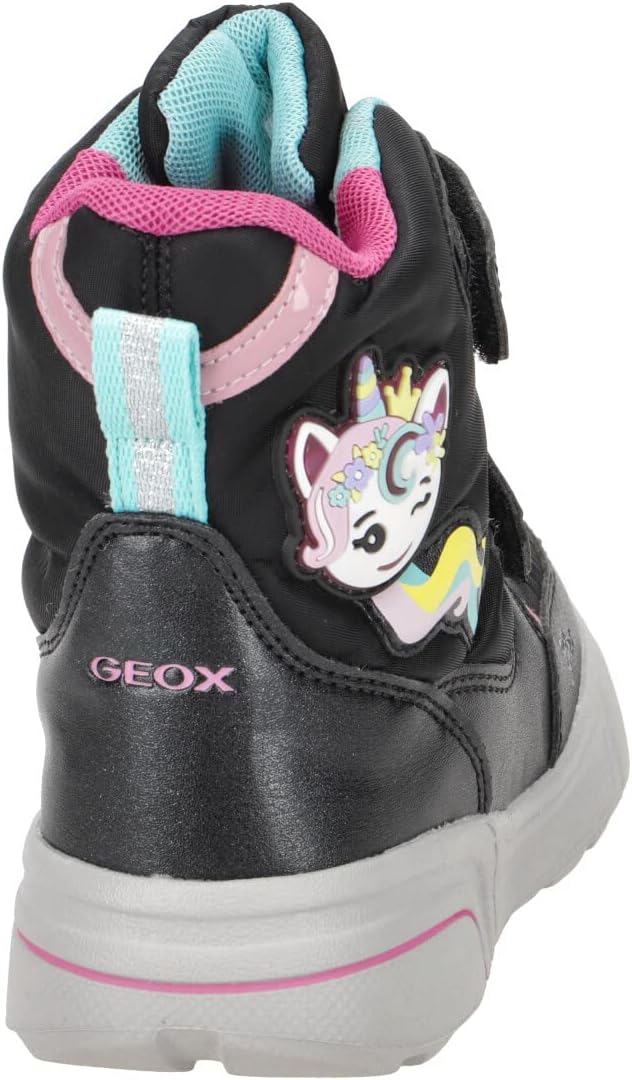 Geox Mädchen J Sveggen Girl B ABX Stiefeletten 27 EU Black Multicolor, 27 EU Black Multicolor