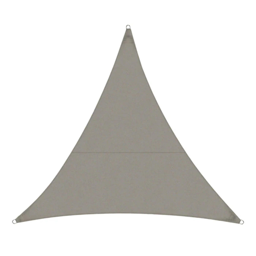 Floordirekt Sonnensegel Wasserdicht Grau 5 x 5 x 7 m Sonnenschutz Segel mit Ösen und Befestigungssei