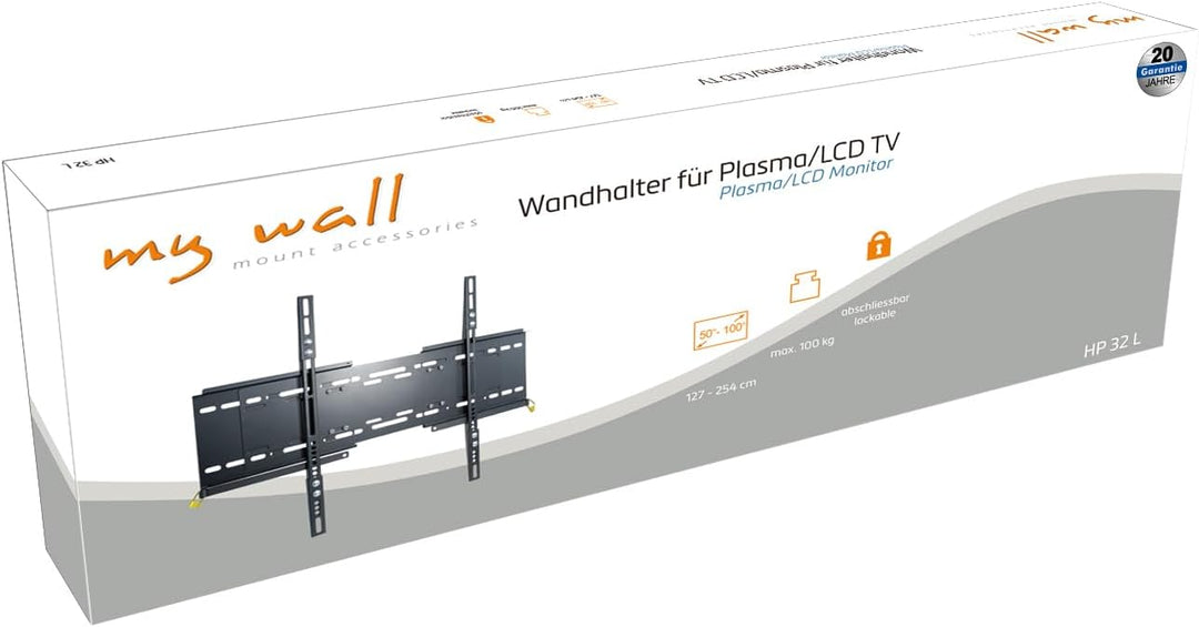myWall Wall HP32L, 20 Jahre Garantie, Wandhalter für LCD Fernseher 254 cm (100 Zoll)