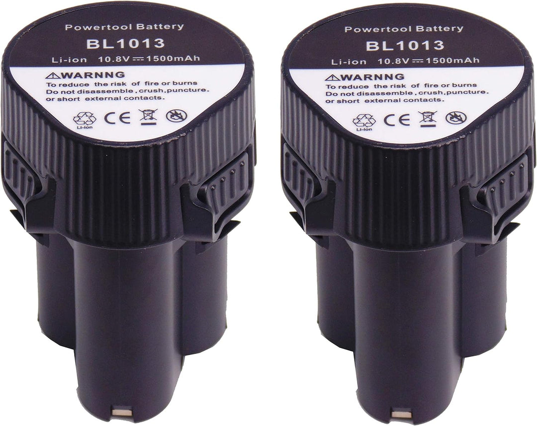 FengWings® 2 Stück Akku BL1013 BL1014 194550-6 194551-4 10.8V 1.5Ah Ersetzen Akku Kompatibel mit Mak