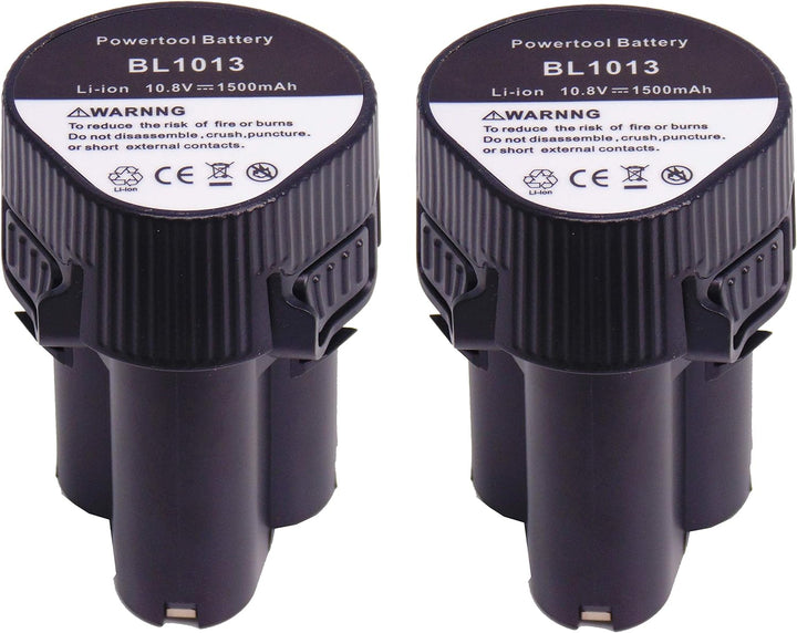 FengWings® 2 Stück Akku BL1013 BL1014 194550-6 194551-4 10.8V 1.5Ah Ersetzen Akku Kompatibel mit Mak
