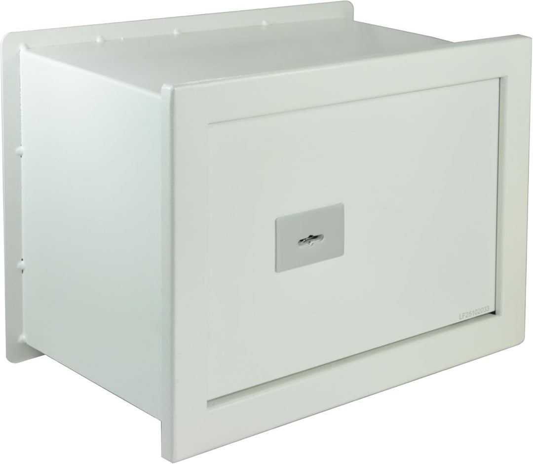 Wandsafe Einmauertresor 360 x 210 x 195 mm 9 kg Schlüsseltresor mit Doppelbartschloss Graphitfarben