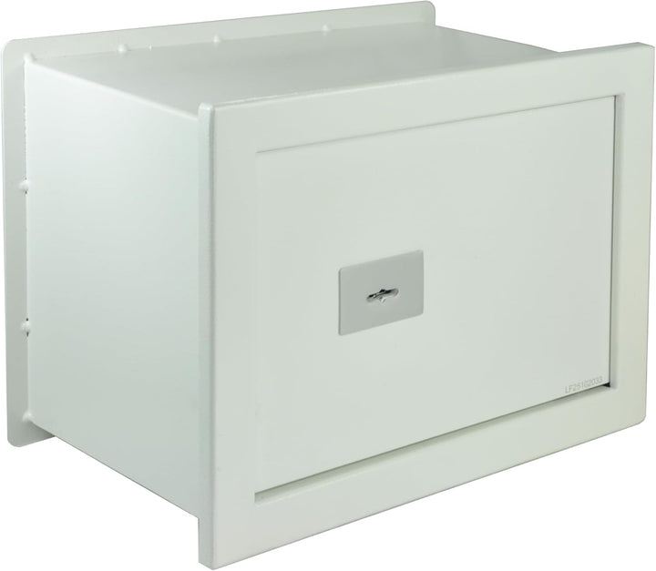 Wandsafe Einmauertresor 360 x 210 x 195 mm 9 kg Schlüsseltresor mit Doppelbartschloss Graphitfarben
