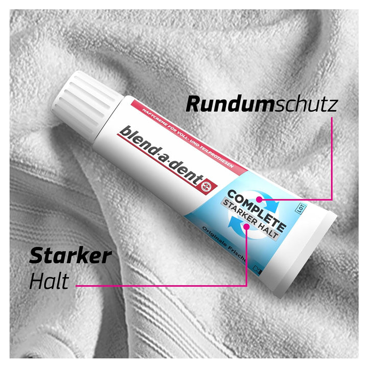 Blend-a-dent 10 x 47g blend-a-dent Original Super Haftcreme - Extra Stark - Complete