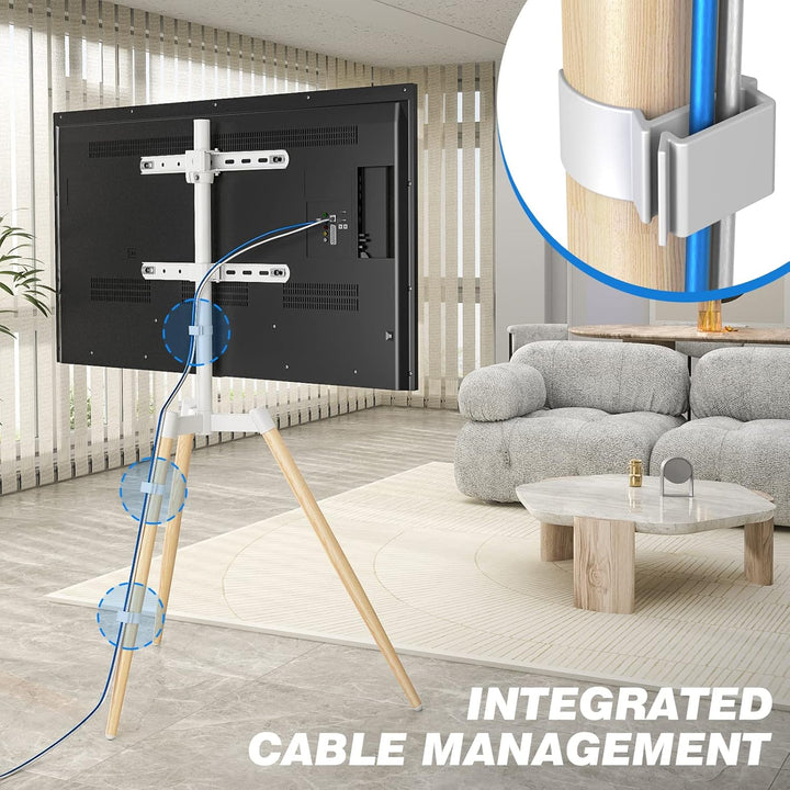RFIVER Tripod TV Ständer Stativ Ständer Tripod Fernsehständer TV Bodenständer mit Staffelei Höhenver