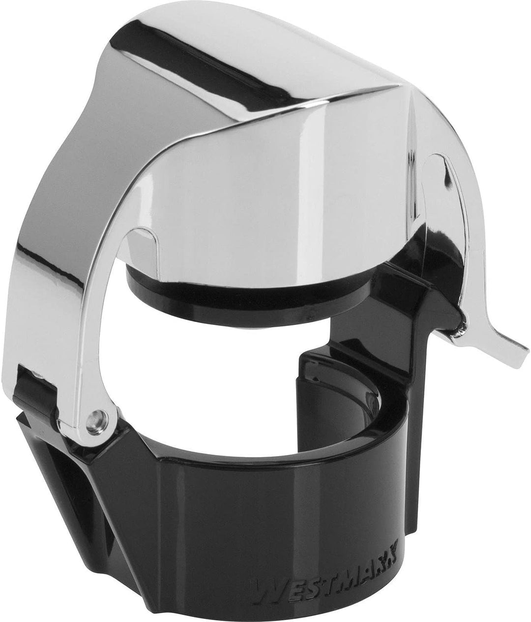 Westmark Sektflaschenverschluss/Klappverschluss, Kunststoff, Casco, Schwarz/Silber, 60022280, Verchr