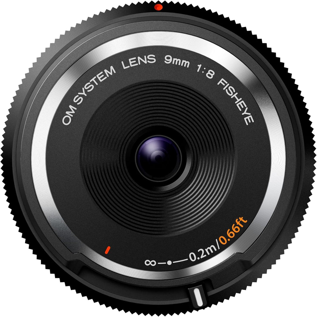 OM SYSTEM Body Cap Objektiv 9mm 1:8.0 Fisheye, geeignet für alle MFT-Kameras Olympus, Panasonic, sch