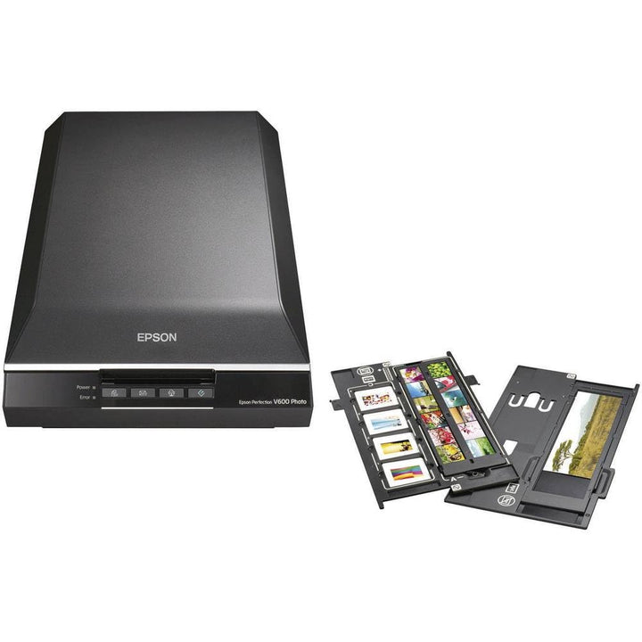 Epson Perfection V600 Photo Scanner (Event Manager, Copy Utility Adobe Photoshop) schwarz/silber