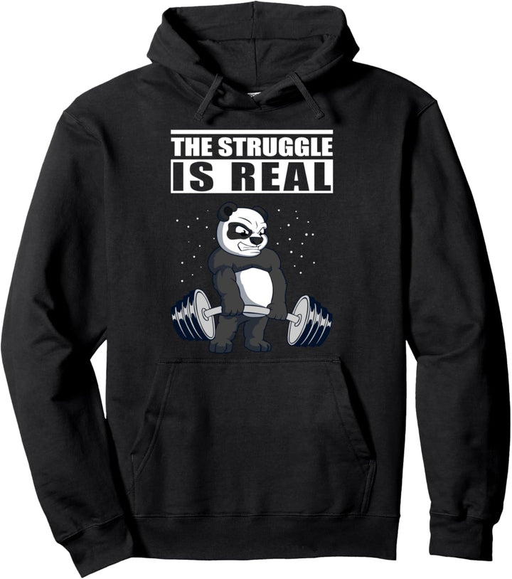 Fitness – Panda Kreuzheben – Gym & Gewichtheben Pullover Hoodie