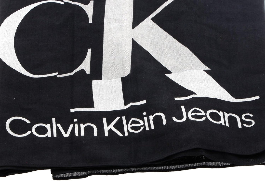 Calvin Klein CKJ Monogram Shawl Black