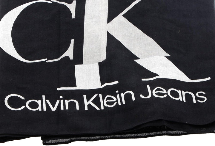 Calvin Klein CKJ Monogram Shawl Black