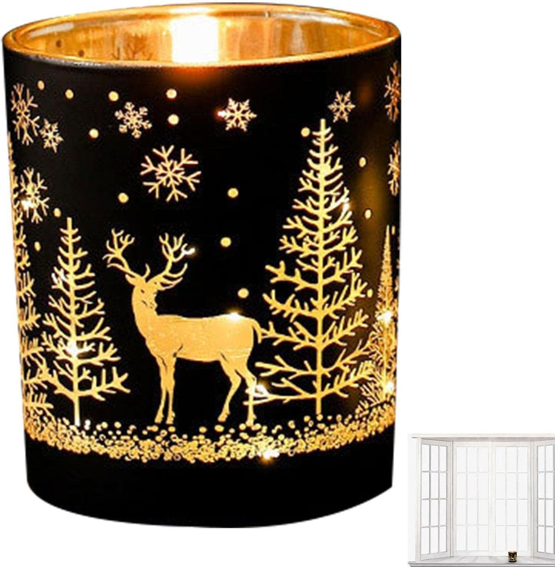 Weihnachten Duftkerzen Geschenk | Weihnachten Rentier Dekor Rauchfreie Kerzen Duft | Romantische Wei