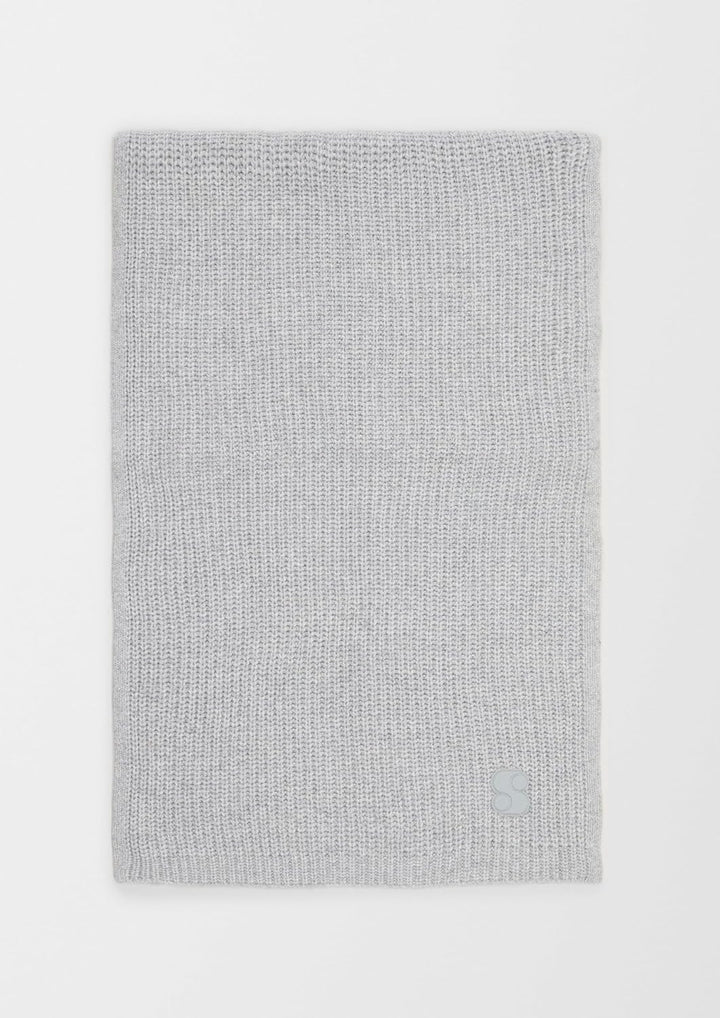 s.Oliver Damen Strickschal aus Wollmix Einheitsgrösse grau 9400, Einheitsgrösse grau 9400