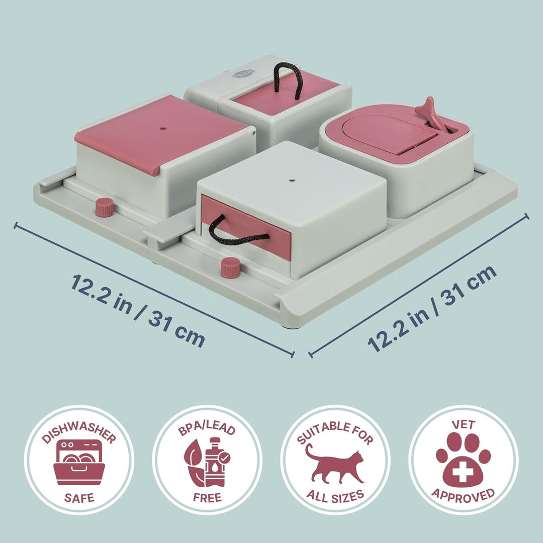TX-4597 Cat Activity Poker Box 31x31 cm Pokerbox Aktivität für Katzen, Pokerbox Aktivität für Katzen