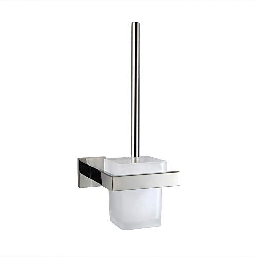 TURS Toilettenbürste mit Halter Speicher Stilvoll Metall Bürstenhalter SUS 304 Edelstahl Wall Mount,