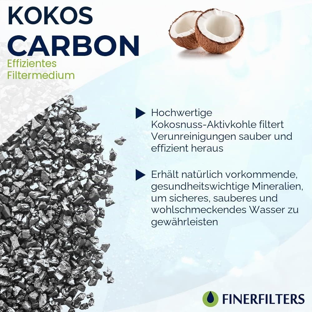 Finerfilters FF-6010PF Kühlschrankwasserfilter Kompatibel mit Samsung, Daewoo, Beko, Bosch und Hotpo