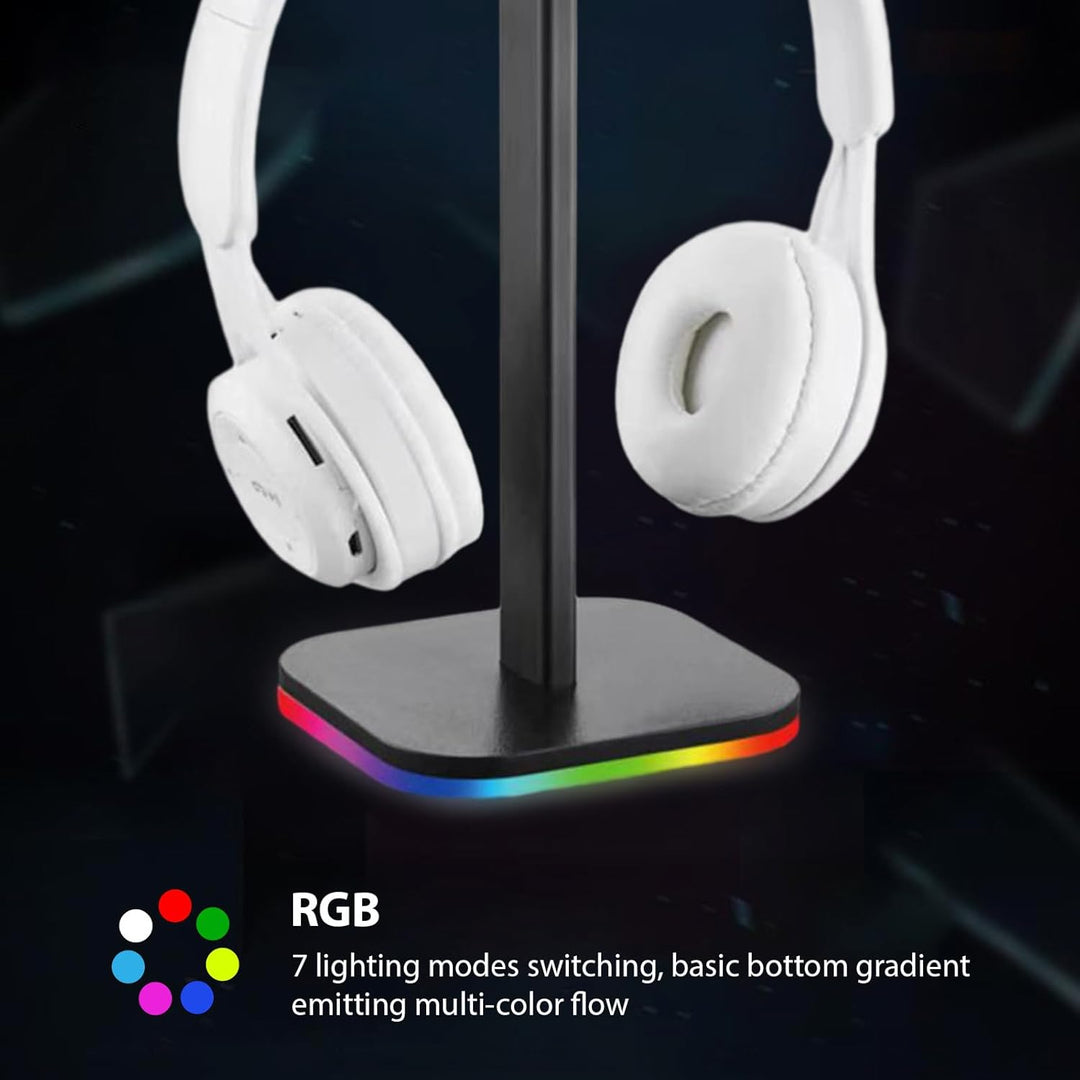 Btuty Kopfhörer-Halterung beleuchtet auf der Unterseite RGB-Licht für Schreibtisch PC Gaming-Headset