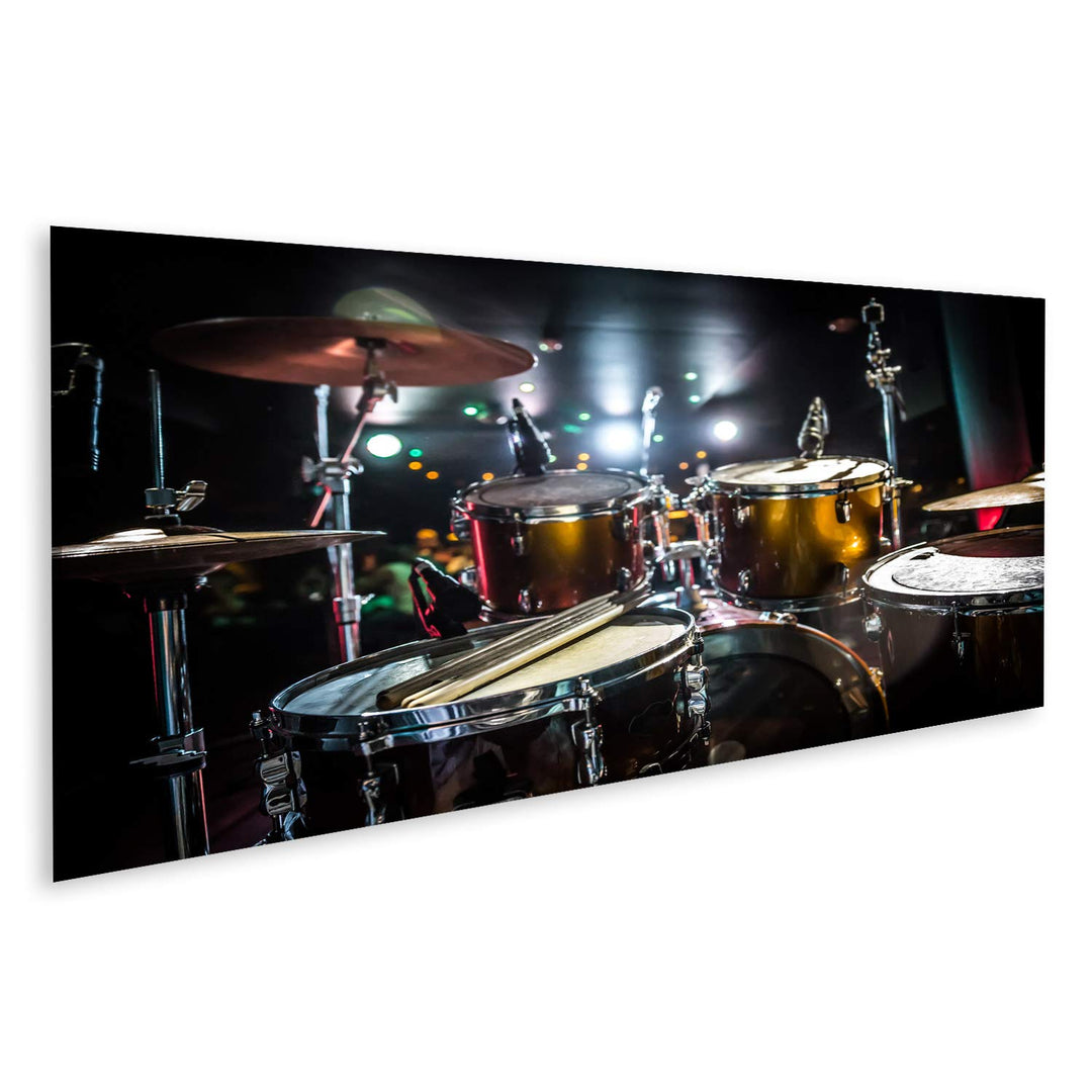 islandburner Bild auf Leinwand Schlagzeug Musik Schule Kinderzimmer Hobbyraum Bilder Wandbilder Post