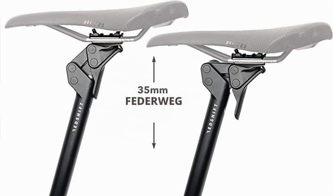 REDSHIFT ShockStop Federsattelstütze für Fahrräder, stossdämpfende Fahrradsattelstütze fürRennrad, G