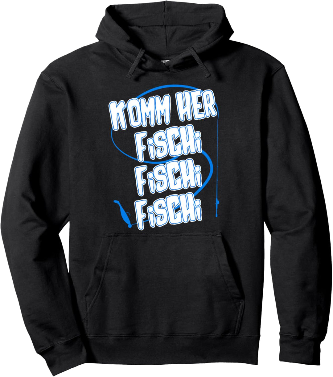 Komm Her Fischi Fischi Für Angler Spinnangler Lustiges Angel Pullover Hoodie
