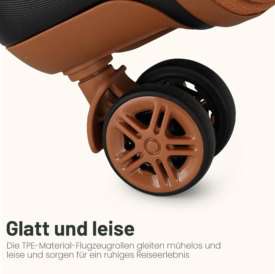 KONO Koffer Trolley Extra Gross Hartschalenkoffer aus ABS+PC leicht, grosser Reisekoffer 149L Volume