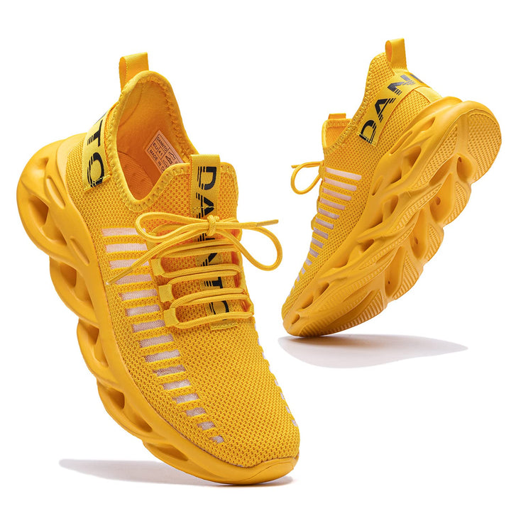 DANNTO Laufschuhe Herren Turnschuhe Damen Sneaker Leichte Atmungsaktiv rutschfeste Sportschuhe Gym F