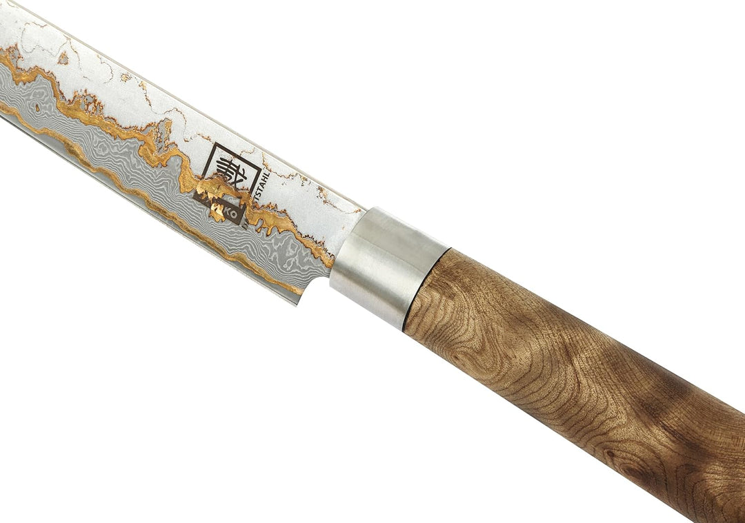 zayiko MysticMagma Damastmesser für Sashimi I Messer mit 25 cm Klinge gefertigt aus 67 Lagen Damasts