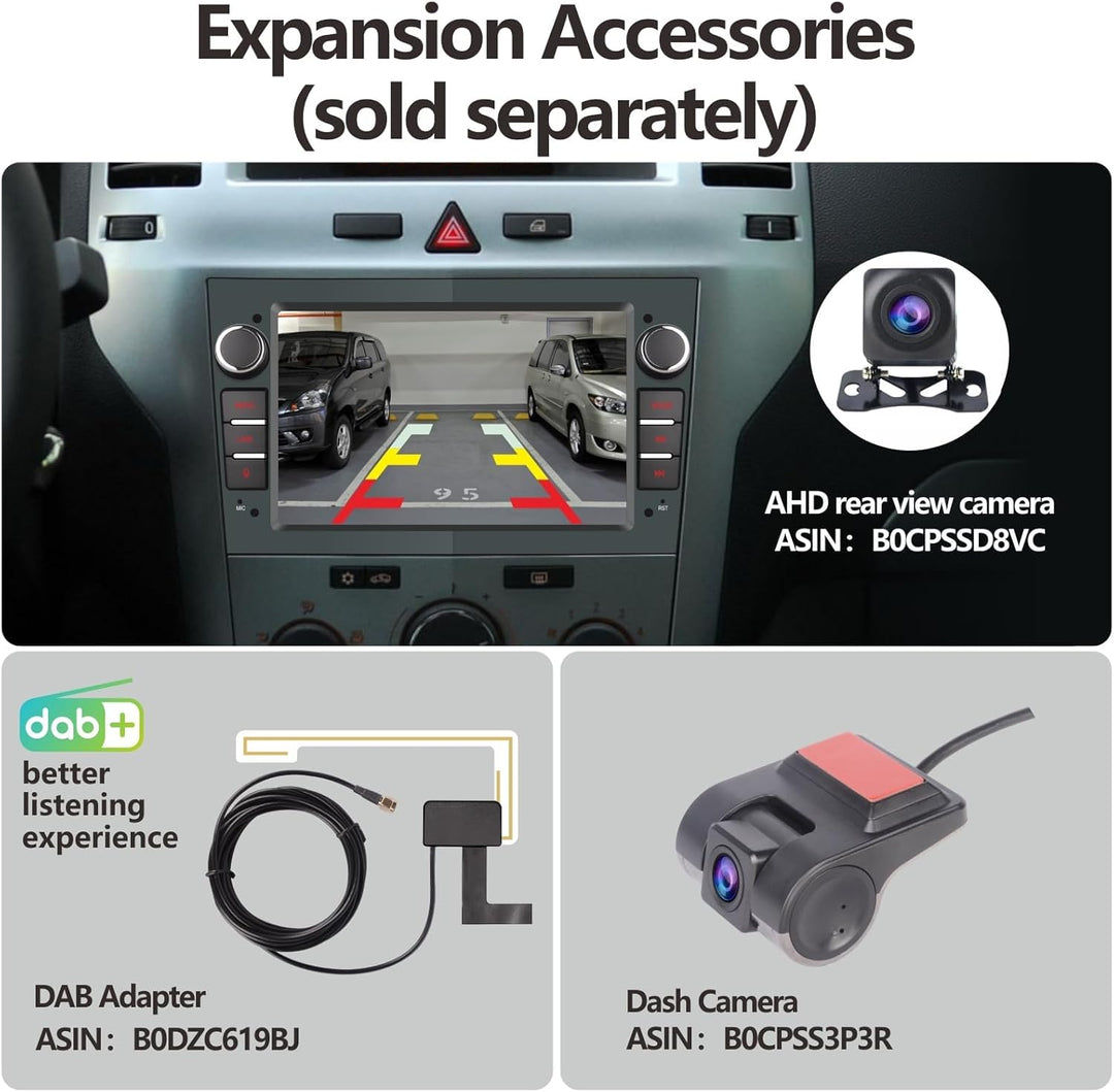 LXKLSZ Autoradio kompatibel mit Carplay/Android Auto für OPEL Antara Zafira Corsa Vivaro Combo mit 7