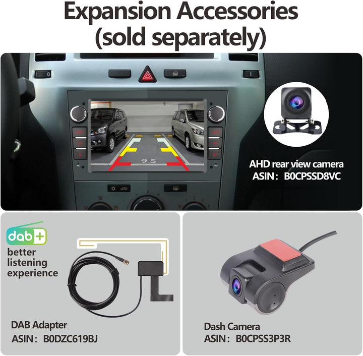 LXKLSZ Autoradio kompatibel mit Carplay/Android Auto für OPEL Antara Zafira Corsa Vivaro Combo mit 7