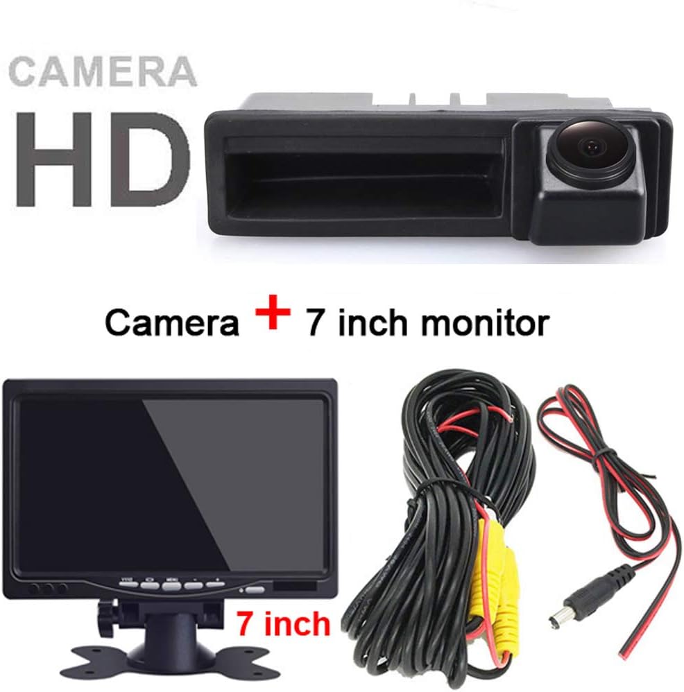 【1280 * 720 Pixel 1000TV Linien Rückfahrkamera Kit】 7 Zoll TFT LCD Bildschirm Auto Monitor + HD Supe