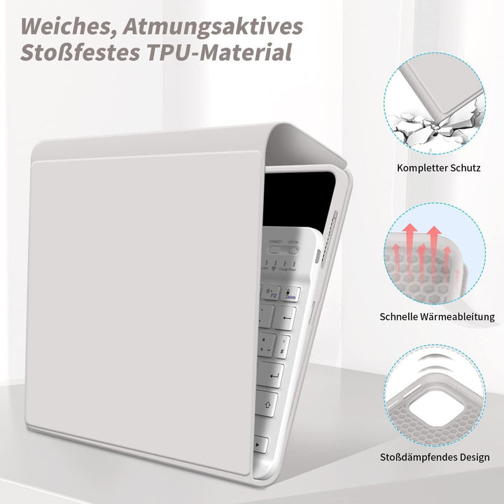 ZOYU Hülle mit Tastatur für iPad 9. Generation 2021/iPad 8. Generation 2020/iPad 7. Generation 2019,