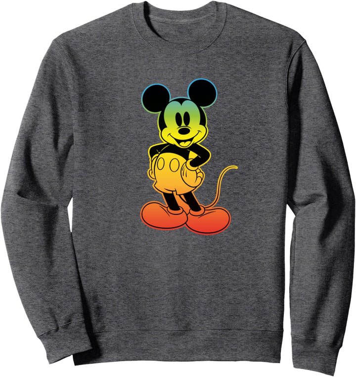 Disney Mickey Mouse Rainbow Gradient Sweatshirt