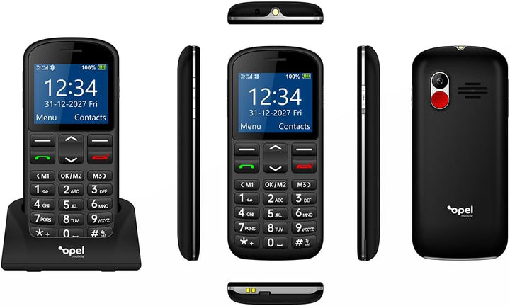 Big Button M – Mobiltelefon mit grossem 2,2-Zoll-Farbdisplay, grossen physischen Tasten, SOS-Notruft